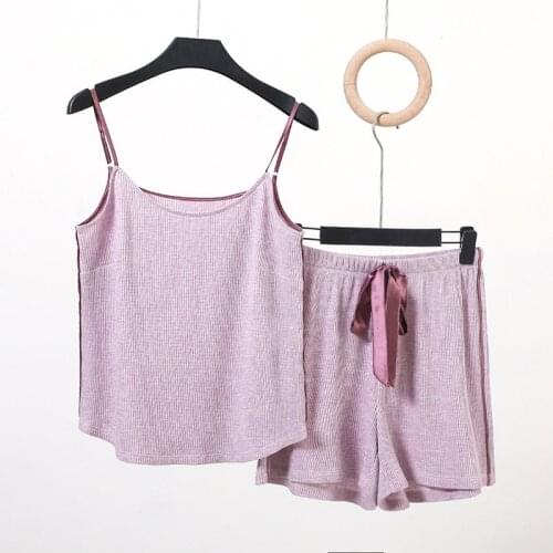 Sanderala Sexy Women Bow Pajamas Set Sleepwear Plus Size Comfortable Lingerie Nightgown Sleeveless Set Pajama Pant Sexy Pjs