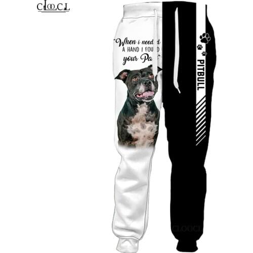 CLOOCL Stafford Bull Terrier Sweatpant 3D Print Trousers Men Women Harajuku Jogging Pant Streetwear Casual Pant Drop Shipping