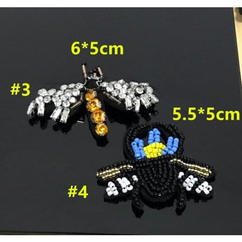 Dragonfly Applique Applications for Clothes Beaded Applique Beads Patch Clothing Applications