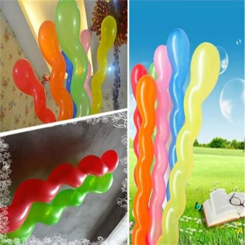 20Pcs/Lot New Latex Wedding Decoration Party Spiral Balloon Cheap Colorful Helium Child Toy Baby Balls 6Z-SH028-1