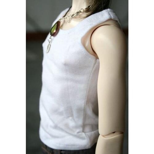 [wamami] 06# White Vest/T-Shirt 1/4 MSD 1/3 SD DZ AOD LUTS SD17 DZ70 BJD Dollfie