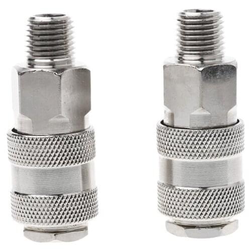 1 Pc Euro Air Line Hose Connector Fitting Female Quick Release 1/4 Inch BSP Male L15