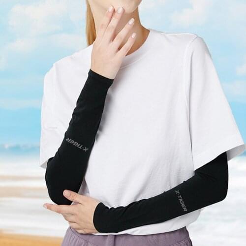 2021 Summer Cooling Arm Sleeves Sweatproof UV Protection Unisex Mesh Elastic Design Ice Silk Arms Covers Outdoor Sports Cycling