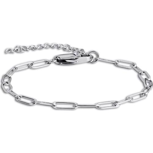 3pcs/Lot High Qualtiy Stainless Steel Fashion Women Men Jewelry Bracelets for DIY Making Accessories