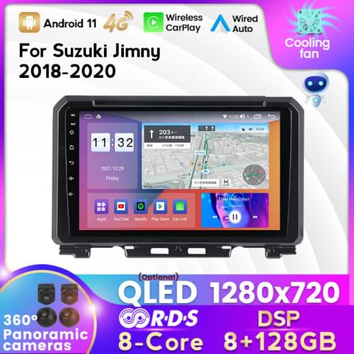 6G 128G Android 10 IPS DSP Car DVD Radio For Suzuki Jimny 2018 2019 2020 Multimedia Video Player GPS Carplay 4G Lte 5GHz WiFi BT