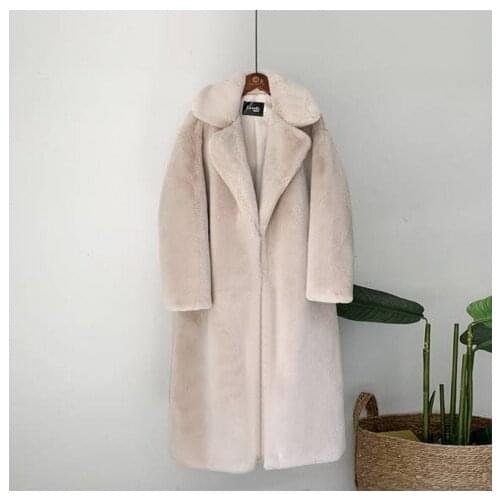 Ailegogo Long Fur Coats
