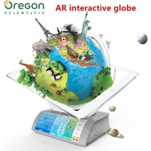 AR intelligent globe Interactive intelligent voice point reading learning 3D effects Chinese English French Italian languages