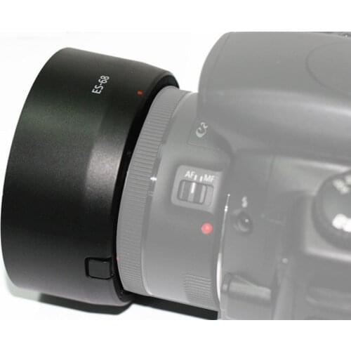 Bayonet Mount Lens Hood For Canon ES-68 EF 50mm f/1.8 STM Lens Camera L-HOODES68 J0M1