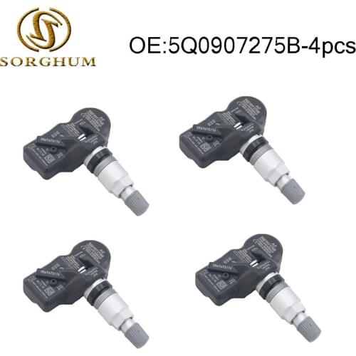 4PCS Tire Pressure Sensor 5Q0907275B 5Q0907275 TPMS for Audi Skoda A3 A7 A6 Volkswagen V W Porsche Ben