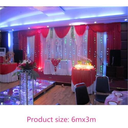 Wedding 3mx6m backdrop Wedding stage background curtain stage background The Wedding arrangement party backdrop curtains