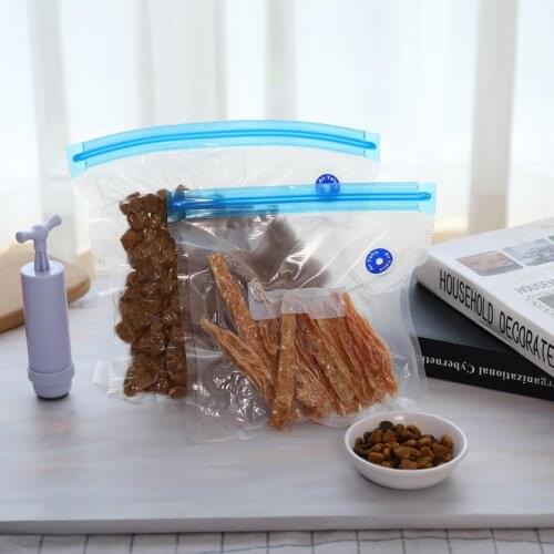 HOOPET 5PCS Grain Vacuum Bag Cat Food Storage Bag Sealed Moisture-Proof Pet Supplies Storage Bag Pet Cat Food Bag