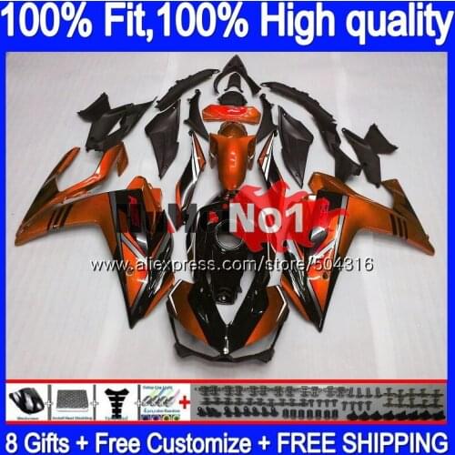 Injection For YAMAHA YZF R3 R25 R3 R 25 YZF-R3 YZFR25 55MC.127 YZF-R25 YZFR3 2014 2015 2016 2017 14 15 16 17 Fairing Orange blk