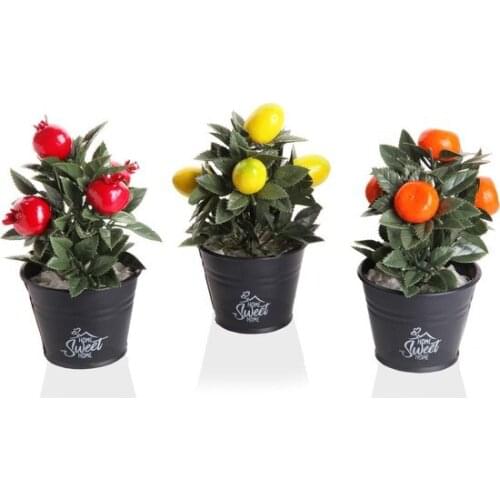 Izca Home Mini Fruit Tree 3'lü Set decoration artificial flower искусственный цветок