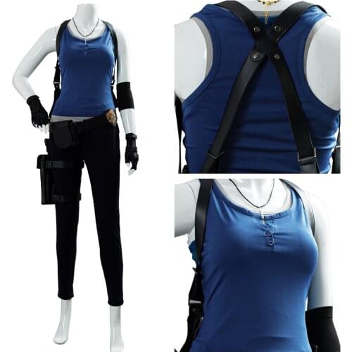 Resident 3:Remake Jill Valentine Cosplay Costume Outfit Full Suit Uniform Women Halloween Carnival Costumes