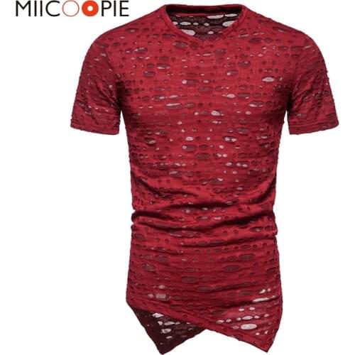 Мужские однотонные футболки MIICOOPIE China At AliExpress