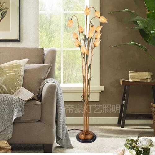Zq Nordic Living Room Floor Lamp Natural Style Art Bedroom Bedside Study Coffee Table Wedding Romantic Lamps