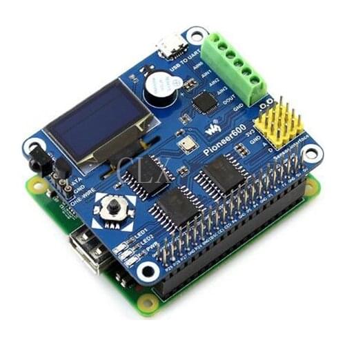 Raspberry Pi Expansion Board Pioneer600 Supports Raspberry Pi 3 B/ 2 B/ A+/B+ 0.96inch OLED Display CP2102 USB TO UART