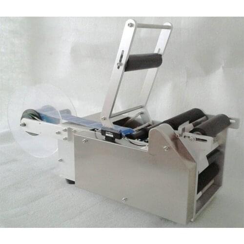 Bottles Semi-automatic round bottle labeling machine machine labeling stickers Packaging machinery