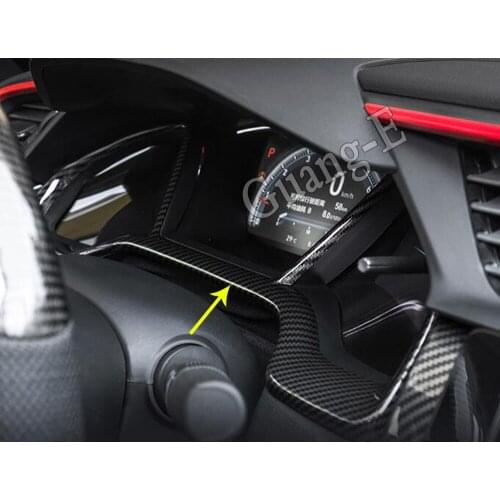 Car Styling Frame Moulding Trim Detector Dashboard Meter Instrument Panel Gauge For Honda Civic 10th Sedan 2019 2020 2021
