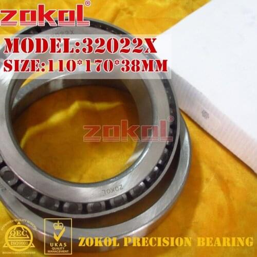 ZOKOL 32022 X bearing 32022X 2007122E Tapered Roller Bearing 110*170*38mm