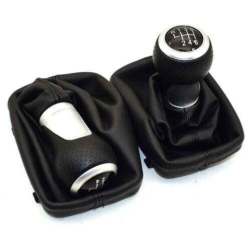 6 Speed 5 Speed Gear Shift Stick Lever Knob Gaiter Gaitor Boot Cover For Audi /A3 /S3 8L 2001 2002 2003
