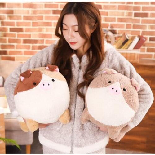 Huggable New Cute Fat Pig Stuffed Plush Toys Soft Animal Lucky Piggy Hand Warmer Kawaii Kids Appease Doll Girl Valentine Gift
