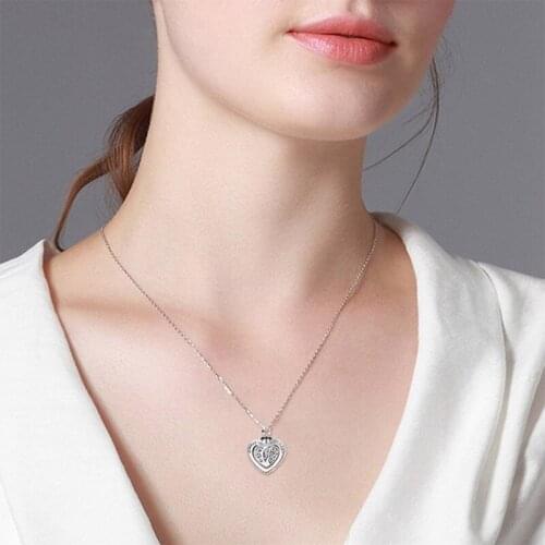 Heart Shaped Sunflower Lettering ALWAYS MY HEART Pendant Fashion Personality Creative Clavicle Necklace