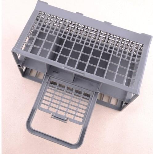LETAOSK NEW Plastic Universal Dishwashers 7 Compartment Cutlery Basket Folding handle