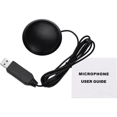 USB Conference Microphone Omnidirectional Computer Microphone Plug and Play Laotop Mic for Video Conderence Live Streaming