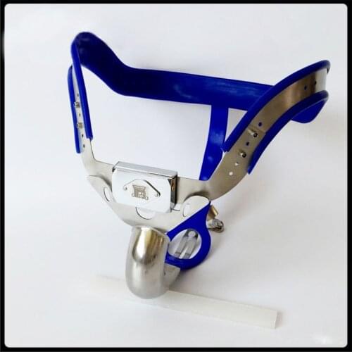 Male Chastity Belt Pants Stainless Steel Chastity Cage Penis Lock Strapon Cock Cage Chastity Device Penis BDSM Sex Toys For Men