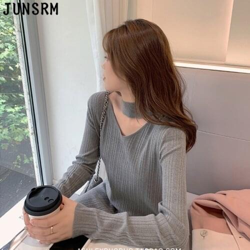 2020 New Autumn Elegant Sweater Dress Women One-Piece Pullover Knitted Sweater Dress Midi Dress Woman Korean Slim Office Dresses