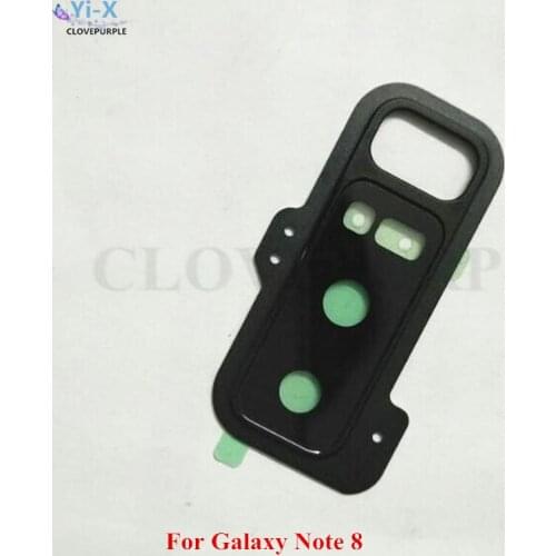 Wholesale Price 50PCS/Lot New Back Rear Camera Glass Lens+ Frame Holder For Samsung Galaxy Note 8 N950 Phone Repair Parts