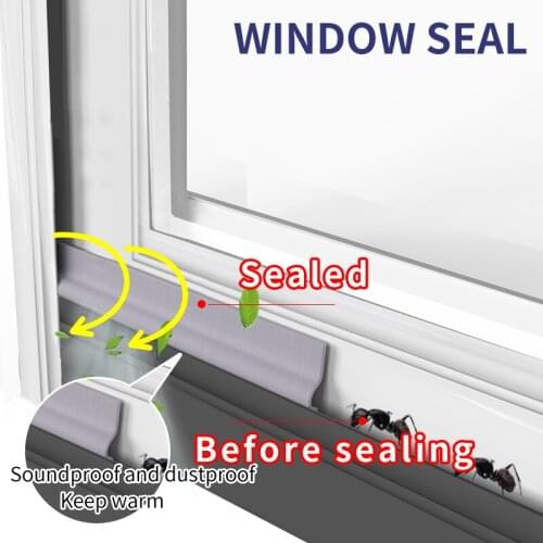 Plastic steel broken aluminum alloy window adhesive tape of Push-pull window seals for air leakage, dust, sound insulation and w