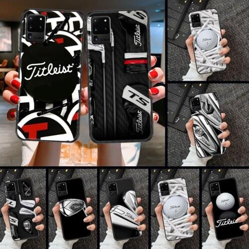 Luxury golf equipment brand Phone case For Samsung Galaxy Note 4 8 9 10 20 S8 S9 S10 S10E S20 Plus UITRA Ultra black art