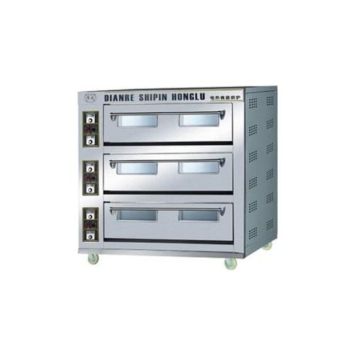 Luxury 3 layers 9trays baking bakery oven food baking machinery heating wire electric oven