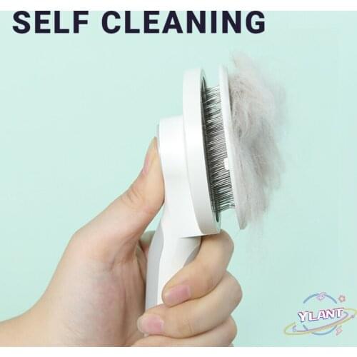 Self Cleaning Slicker Brush for Dog and Cat Removes Undercoat Tangled Hair Massages Particle Pet Comb Improves Circulation