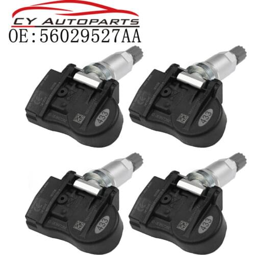 4 PCS Tire Pressure Monitoring System Sensor Tire Pressure Sensor 433MHz For Chrysler 200 300 For Dodge 56029527AA 68078768AA