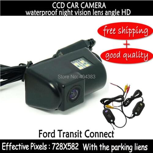 Parking Assistance wired wireless Car RearView Reverse Camera with LED sony ccd with the parking lines for FORD TRANSIT CONNECT