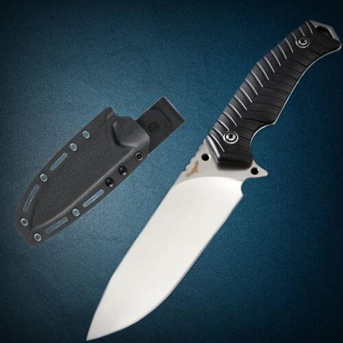 Kwinkin 5" DC53 steel G10 handle outdoor survival camping hunting self defense portable survival straight knife EDC tool