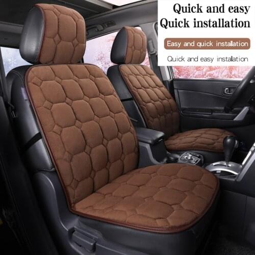 Universal Plush Car Seat Cover Winter Warm Auto Front Backrest Seat Cushion Pad Interior Accessories Protector