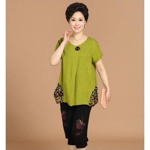 Woman Summer Plus Size Square Collar Solid Short Slim Cotton Shirts Female Spring Oversized Hedging Sequin Flax Blouse