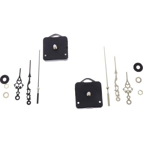 1Set Professional Clock Mechanism Clockwork Practical Quartz Wall Clock Movement Black Color