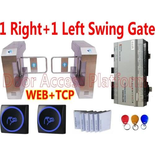 1 Right Gate+1 Left Turnstile Gate,Swing arm access controller machine,Pedestrian passageway security office safety full doors