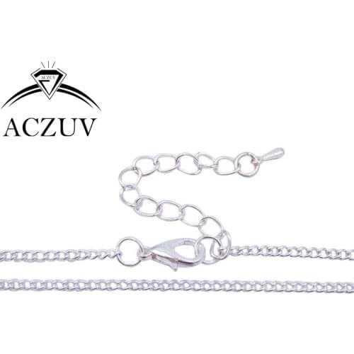 100pcs 2mm 20cm to 80cm Silver Plated Metal Encryption Curb Chain Necklaces Bracelets Watch Chains for Pendant Jewelry FCC002