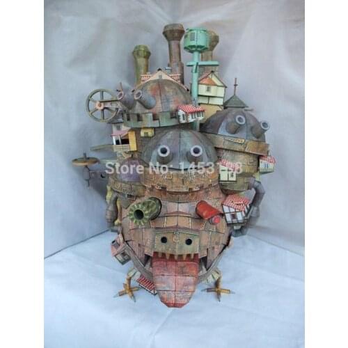 Howls Moving Castle 3D Paper Model 50cm Tall Land Version Model Educational 3D Puzzle Handmade Toys Present Gift for Children