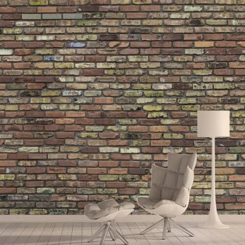 3d Retro Green Style Brick Murals Wallpapers for Living Room Rolls Walls Papers Home Decor Vinyl PVC Self Adhesive Papel Tapiz