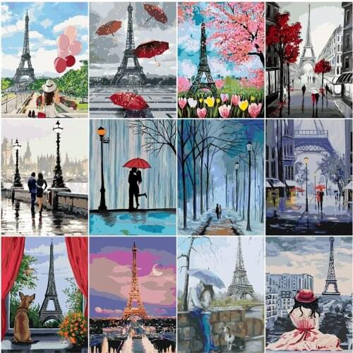 5D DIY diamond mosaic tower scenery full diamond embroidery mosaic art painting rhinestone home decoration gifts