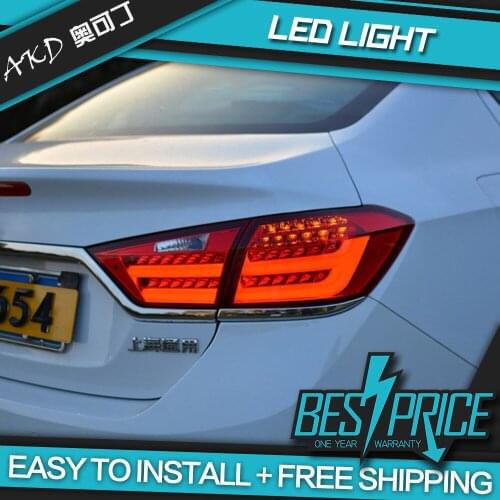 AKD tuning cars Tail lights For Chevrolet Cruze Sedan 2015-2016 Taillights LED DRL Running lights Fog lights angel eyes Rear