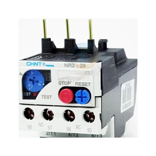 Free shipping 1PC high quality CHNT NR2-25/Z Thermal overload relay CJX2 1.6-2.5A/2.5-4A/4-6A/5.5-8A/7-10A Thermal Relay