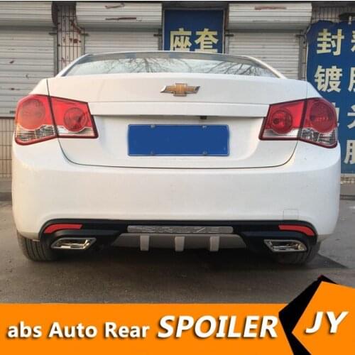 For Chevrolet Cruze ABS Rear Bumper Diffuser Bumpers Protector For 2009-2013 Cruze Body kit bumper rear lip rear spoiler